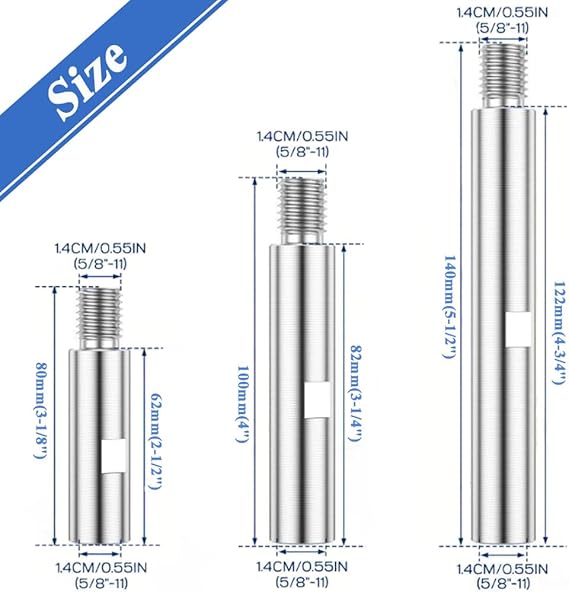 Extensores Alargadores Maquina Rotativa 5/8