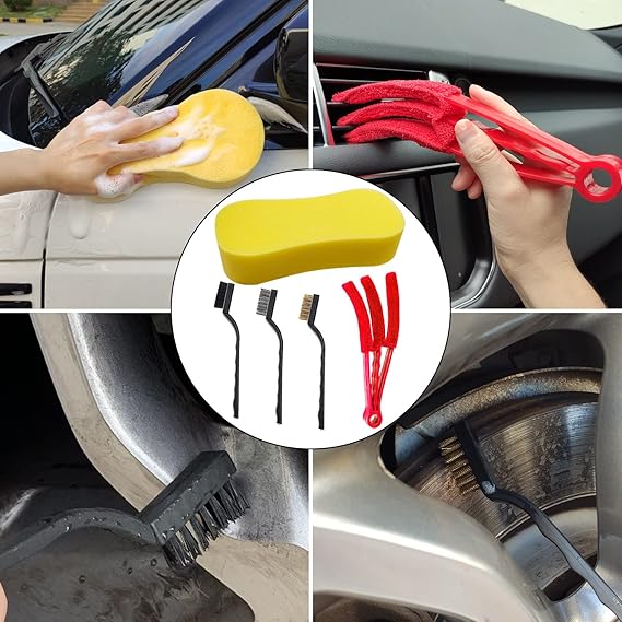 Kit Detailing o Detallado Brochas, cepillos, esponjas, Pads Profesionales en con 32 piezas