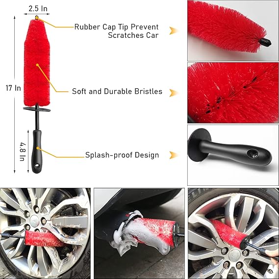 Kit Detailing Detallado Automotriz Aficionado x 32 piezas brochas, cepillos rines y llantas, cepillos para taladro.