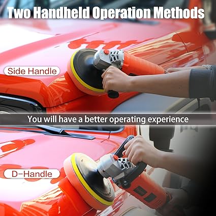 Polisher pulidora rotativa 1800 W, 7 pulgadas/6 pulgadas, 7 velocidades Marca SONNLER