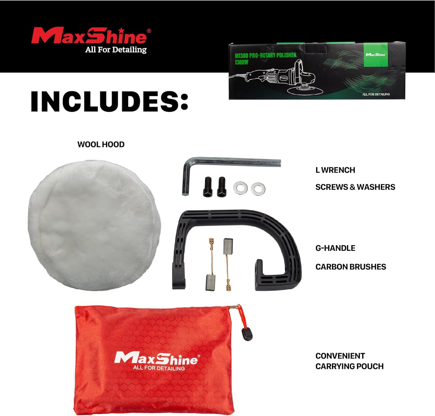 Pulidora Polichadora Max Shine Rotativa M1300