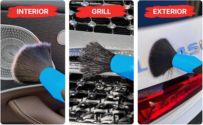 Brochas Profesionales de Detailing cerdas naturales 5 piezas
