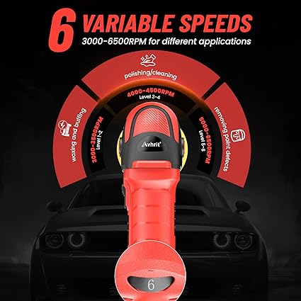 DA Rotorbital 3 pulgadas 6 velocidades variables de 3000-6800