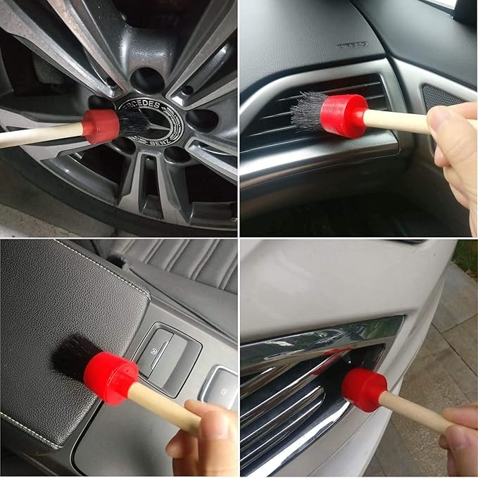 Brochas Detailing Kit 10 piezas Limpieza Del Interior Del Automóvil
