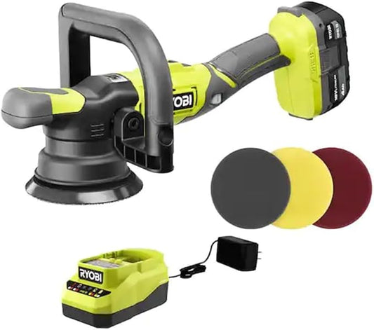 DA Rotorbital Ryobi inalámbrico de doble acción de velocidad variable de 18 V de 5 pulgadas