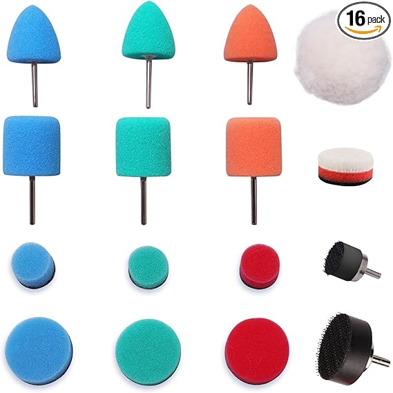 Mini Polish Pad para Guaya o Lapiz 16 piezas Mini almohadillas de pulido