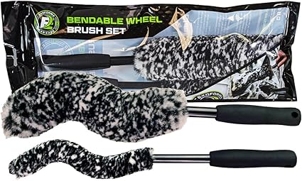 Kit Limpieza Rines Cepillo Flexible x 2 piezas