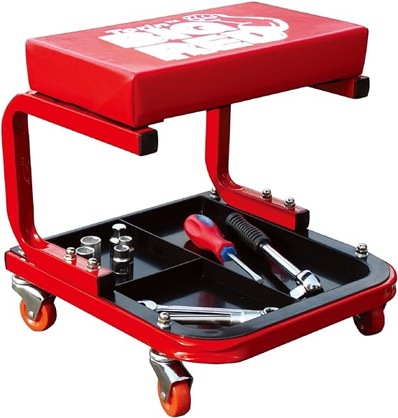Asiento Acolchado para Detailing con ruedas