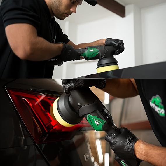 Polisher Pulidora Polichadora DA Rotorbital de 15mm y  6  pulgadas 2000 a 4500 RPM con 4 Velocidades