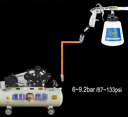 Tornador  limpiador o soplador de Aire Auto Tool con tanque para APC y kit de brochas