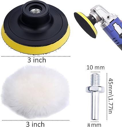 Kit 31 Pads  de pulido de 3 pulgadas, Maquina Rotativa y Taladro