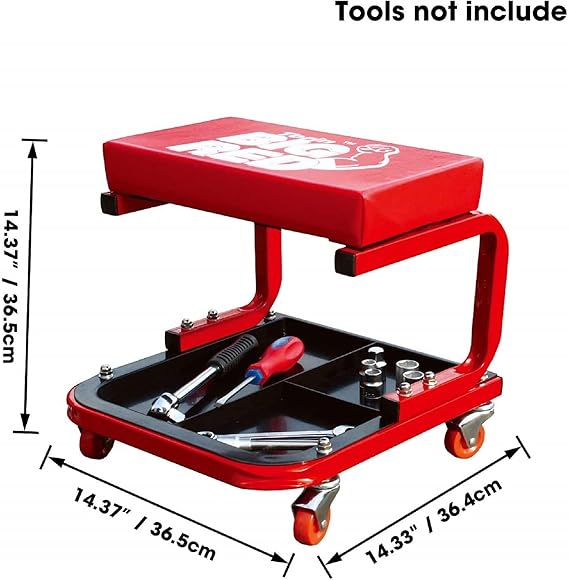 Asiento Acolchado para Detailing con ruedas