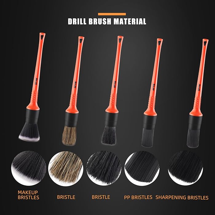 Kit Detailing Detallado  limpiaza  de Rines, Llantas y Brochas SPTA 8 piezas