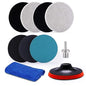Kit DE pomos o Pads para Pulidor de Vidrios