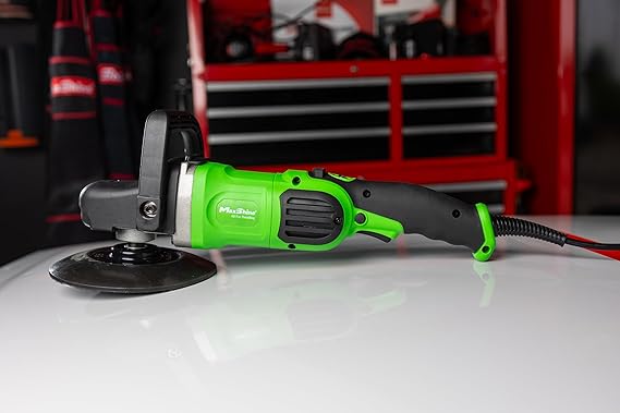 Maxshine M1300 Pro Pulidora rotativa – Potente 1300 W, 6 velos, disco de 7 pulgadas, rosca de 5/8