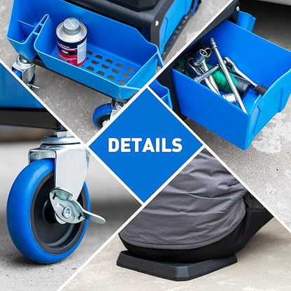 Silla  resistente con capacidad de carga de 330 libras con ruedas