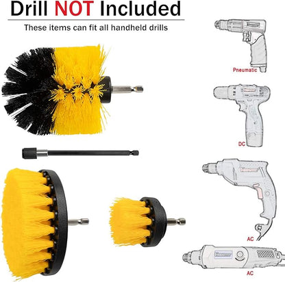 Kit de Cepillos para Lavar Alfombras Taladro