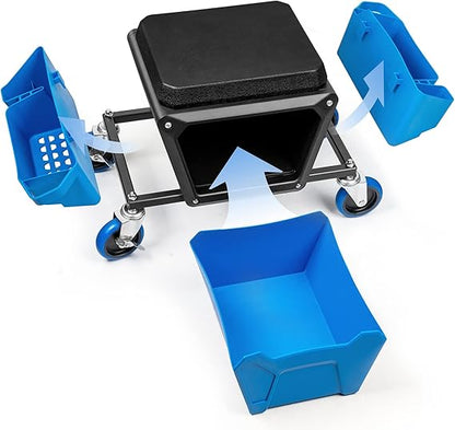 Silla  resistente con capacidad de carga de 330 libras con ruedas