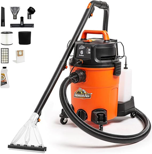 Maquina Inyeccion y Succion  Limpieza Tapiceria 6 galones Wet/Dry  AutoLavado Car Wash Detailing Lavado Muebles, Asientos, Alfombras, Colchones.