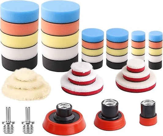 Kit de Pads  44 piezas en  1, 2 y 3 pulgadas.
