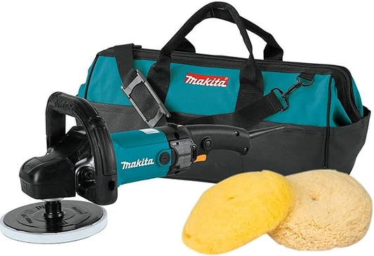 Pulidora Rotativa 7 pulgadas Makita 9237CX3, de velocidad variable