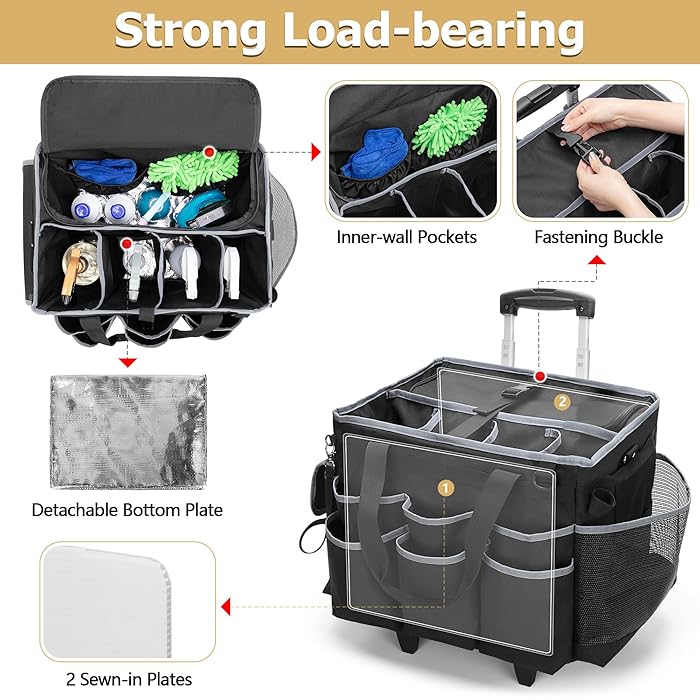 Bolso para Detallado con Ruedas