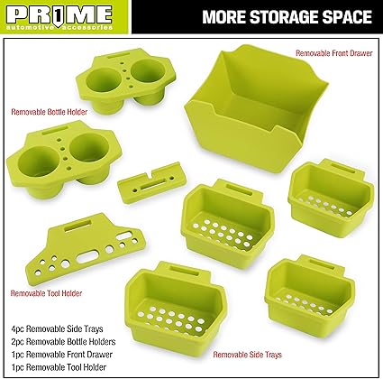 Asiento para Detailing rodante con ruedas, cajón de bandejas de herramientas extraíbles
