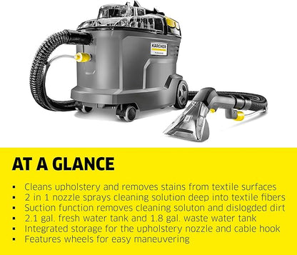 Limpieza Inyección y Succión Karcher Extractor de Agua Puzzi 8 galones