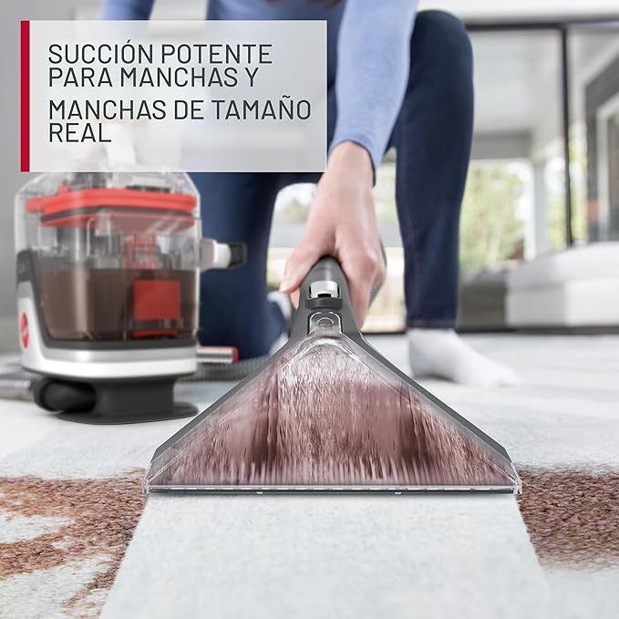 Limpiador de manchas para alfombras y tapicería, portátil, color blanco