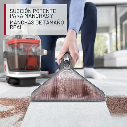 Limpiador de manchas para alfombras y tapicería, portátil, color blanco