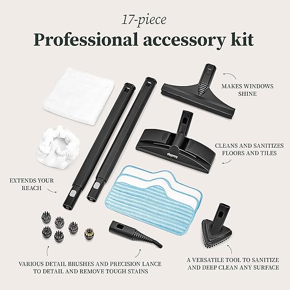 Limpiador a vapor potente vaporizador portátil multiusos para pisos, asientos ,  automóviles.