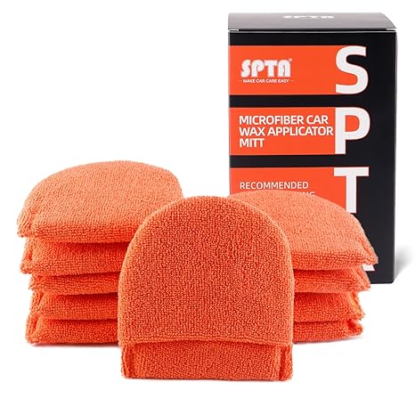 Kit Aplicador Cera o Ceramico Guante de Micro Fibra