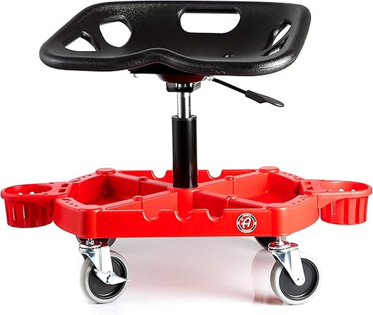 Silla de Detailing Profesional con Ruedas Apta para Car Wash Autolavado Talleres