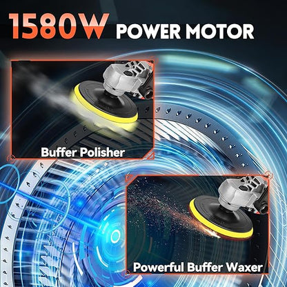 Pulidora Polichadora Rotativa  7 velocidades variables 500-3300 RPM