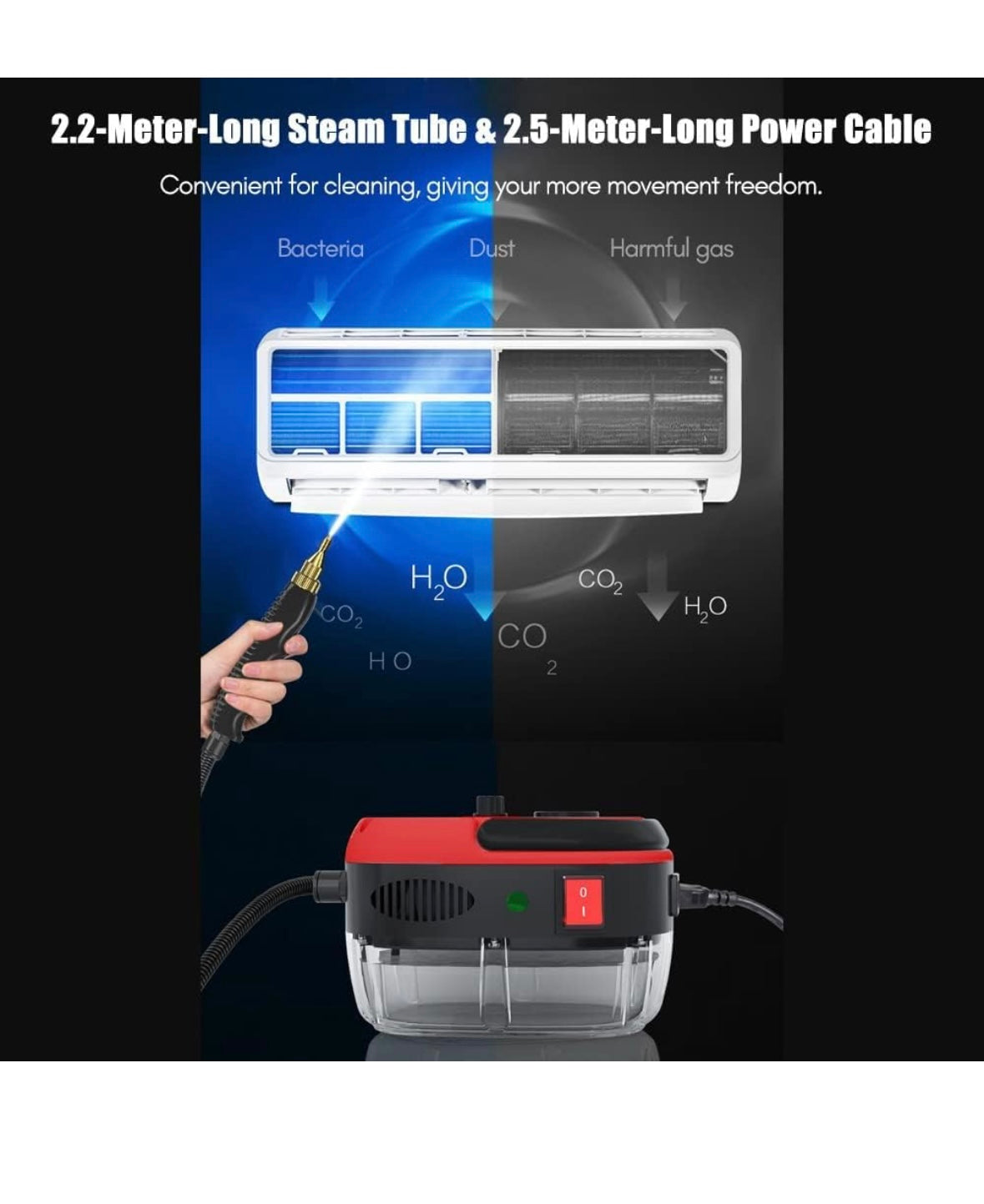 Maquina de Vapor Portátil Roja