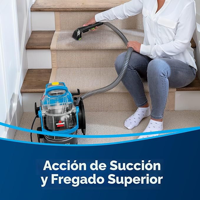 Maquina de Inyección y Succión BISSELL Limpieza de Tapiceria muebles alfombras asientos Aspiradora Extractora de Agua