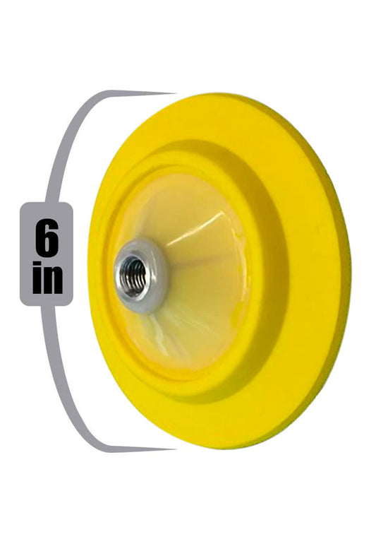 Backing Plate Flex 6" (disponible en 5/8" and 14 mm.) base pomo sencillo velcro