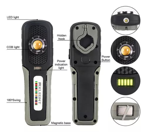 Luz Detailing manual con Iman 3 colores 500 lumen