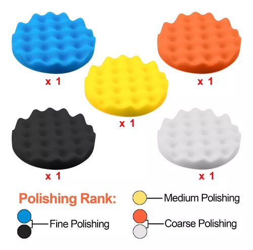 Pads Maquina Rotativa Pulido  De 6 Pulgadas