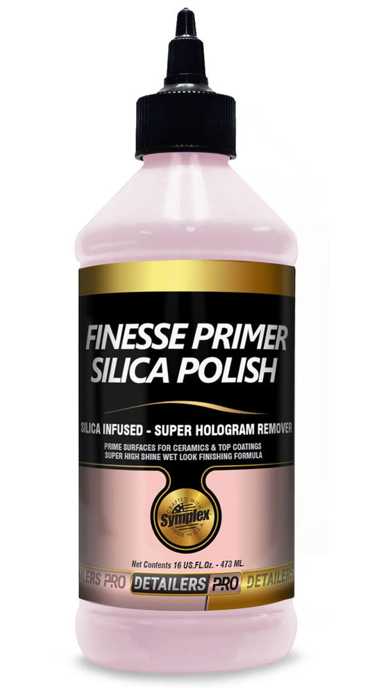 Symplex® FINESSE PRIMER SILICA POLISH &HOLOGRAM REMOVER, Una mezcla única de cuarzo Silica-Tech