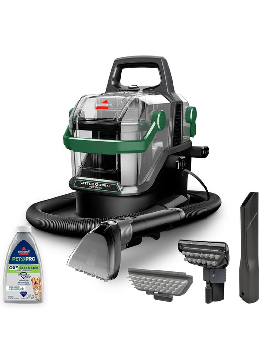 Limpieza Inyección y succión BISSELL® Little Green® Pet Pro - Limpiador portátil de alfombras y tapicería, limpiador profundo de automóviles automóviles
