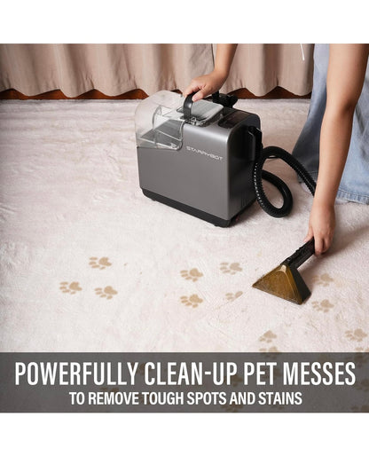 Limpieza Inyección y Succión STARRYBOT  limpiadora de alfombras portátil con tecnología de vapor para alfombras y tapicería, potente succión de 12 Kpa con herramientas versátiles, removedor de manchas tapicería