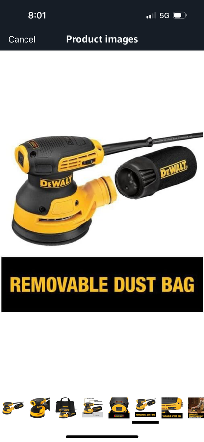 Lijadora Dewalt Eléctrica Plásticos Termo Inyectados