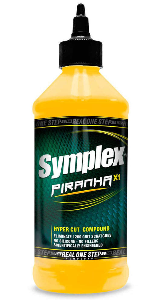 Symplex Piranha Piraña Rubbing Compuesto de Corte Alto  8 Pulidor Polichado 32 OZ CUARTO
