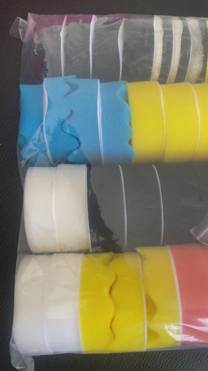 Kit 31 Pads  de pulido de 3 pulgadas, Maquina Rotativa y Taladro